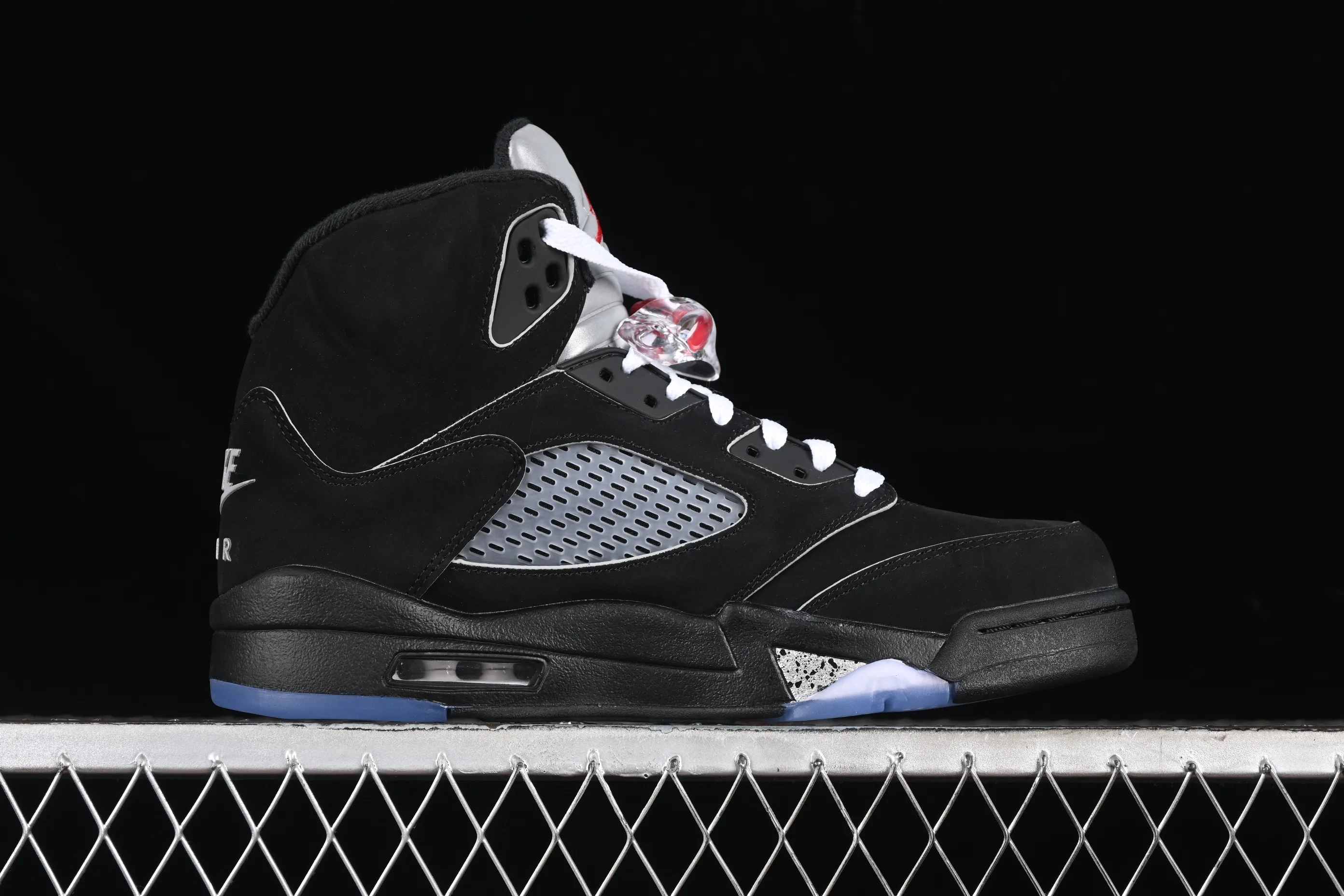 All categories Air Jordan Jordan series basketball shoes Air Jordan 5 Air Jordan 5 Black "Metallic Reimagined" AJ5 Joe 5 black silver HF3975-001